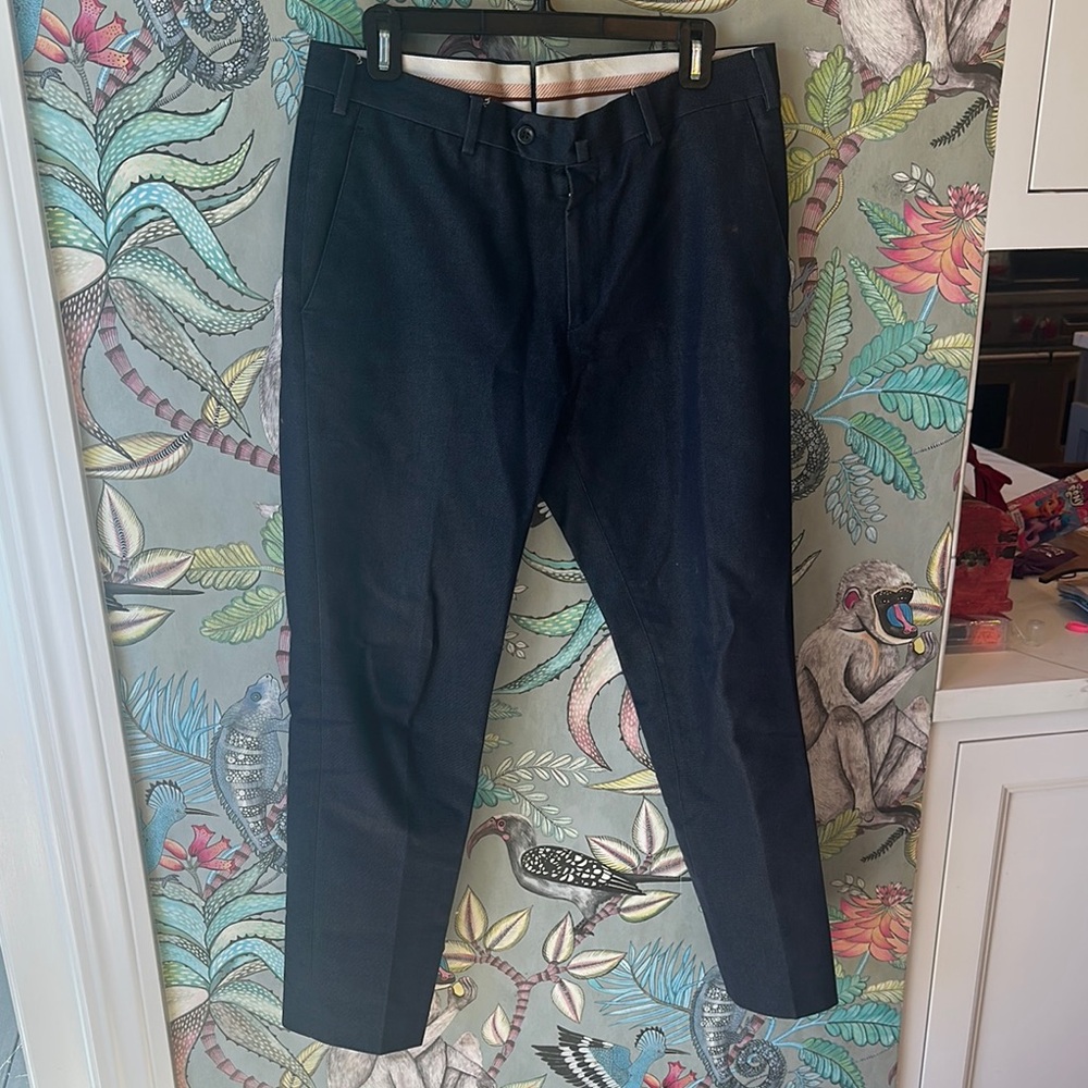 Loro Piana Navy Men's Dress Pants